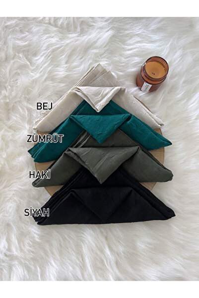 VaVscarfs Bamboo Kashkash Scarf Hijab Kashkash Scarf Beige-Emerald-Khaki-Black