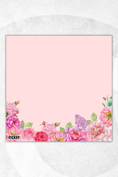 Ficksy Flower Memo Pad - 9*9 cm Size - 50 Sheets - Notepad - Memopad - Note Paper - to Do List - Notebook