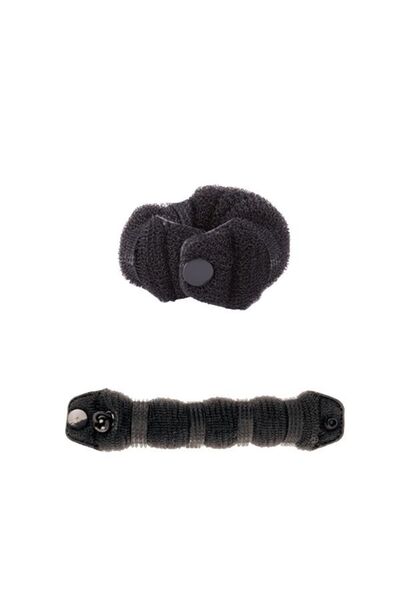 Bifull Black Pin Filling Hair Bun - Burete pentru Coc cu Capsa si Elastic Negru