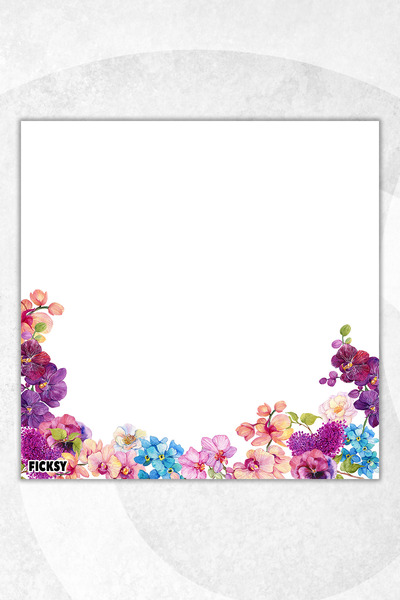 Ficksy Flower Memo Pad - 9*9 cm Size - 50 Sheets - Notepad - Memopad - Note Paper - to Do List - Notebook