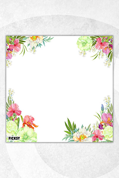 Ficksy Flower Memo Pad - 9*9 cm Size - 50 Sheets - Notepad - Memopad - Note Paper - to Do List - Notebook