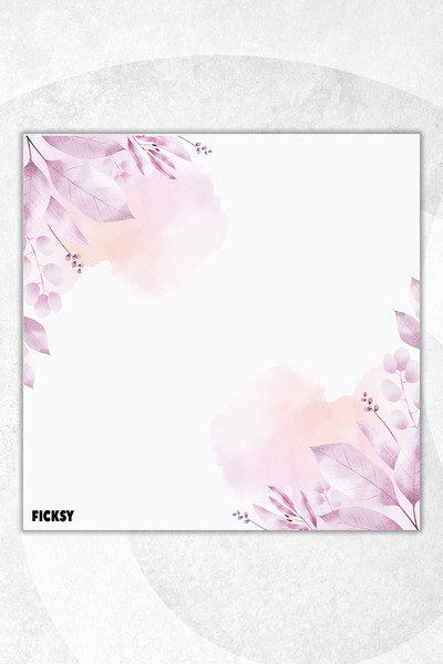 Ficksy Flower Memo Pad - 9*9 cm Size - 50 Sheets - Notepad - Memopad - Note Paper - to Do List - Notebook