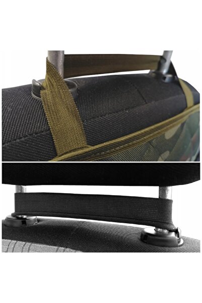 Metru Patrat Quilted Car Seat Back Protector, Army, Washable, Waterproof