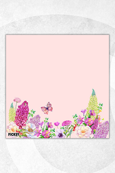 Ficksy دفتر ملاحظات على شكل زهرة - مقاس 9*9 سم - 50 ورقة - دفتر ملاحظات - مذك...