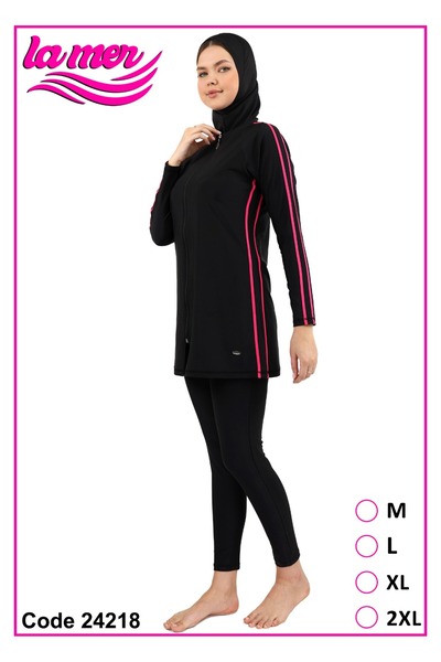 La Mer Burkini swimsuit La Mer Midnight Waves