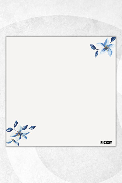 Ficksy مفكرة زهور - مقاس 9*9 سم - 50 ورقة - مفكرة - مذكرة - ورق ملاحظات - قائمة المهام - دفتر ملاحظات