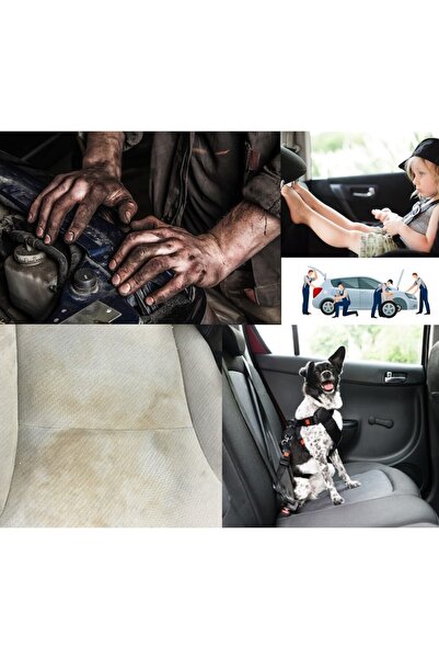 Metru Patrat Set 3 universal car seat protectors, quilted, gray, washable, waterproof