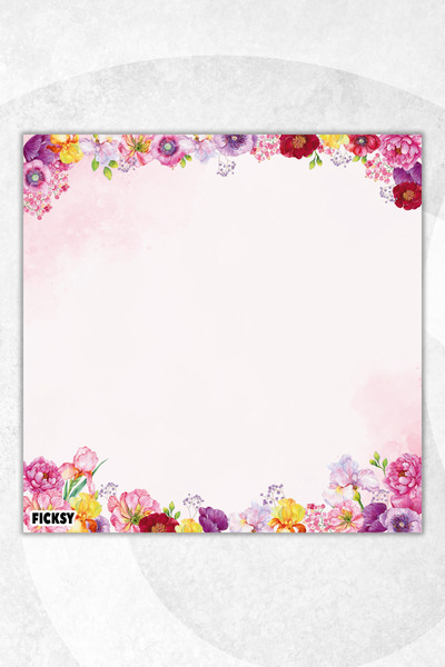 Ficksy Flower Memo Pad - 9*9 cm Size - 50 Sheets - Notepad - Memopad - Note Paper - to Do List - Notebook