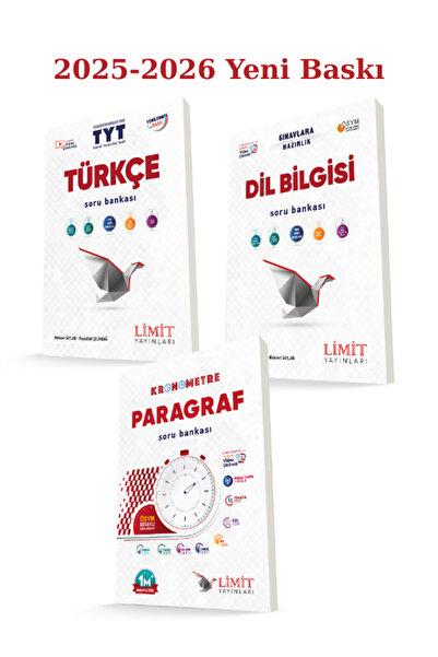 Limit Yayınları Limit Tyt Türkçe-Tyt Dil Bilgisi-Kronometre Paragraf Soru Ban...