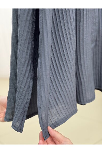 BENAHOLL Σετ μακρύ παντελόνι με κρυφό κορδόνι στον αστράγαλο Halona-EK592.3 Ανθρακί