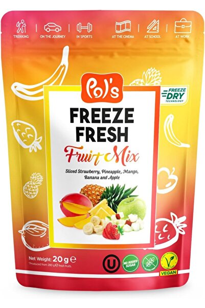 Pol's Freeze Fresh مزيج فواكه مجففة بالتجميد، 20 غرام