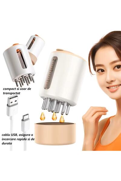 OEM Hairbrush with EMS Technology and Red Light Therapy for Hair Growth