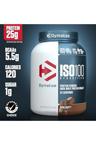 Dymatize ISO 100 0 Carb Whey Gourmet Chocolate, 5 lb