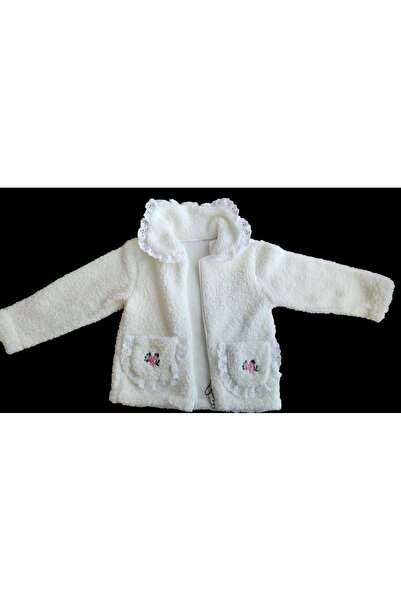 MİLAYS LİFE HOME COLLECTİON Girl's Lamb Welsoft Cardigan with Embroidered Back, Soft Textured