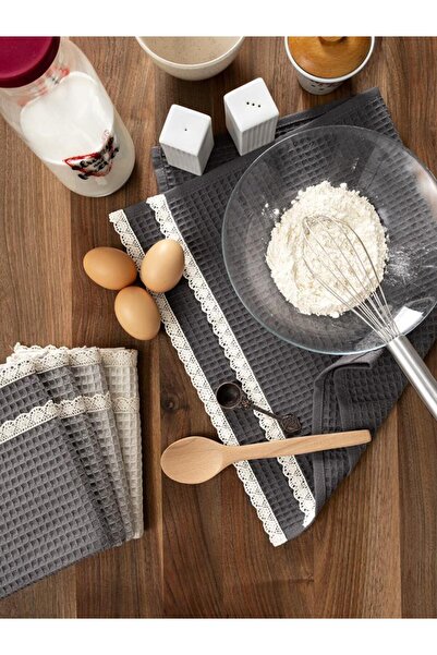 Karna Home Kitchen Towel 40X60 cm Set of 5 Torshon Guipure Kopenaki