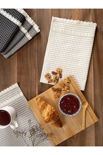 Karna Home Kitchen Towel 40X60 cm Set of 5 Torshon Guipure Kopenaki