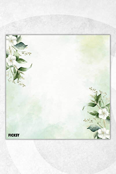 Ficksy Flower Memo Pad - 9*9 cm Size - 50 Sheets - Notepad - Memopad - Note Paper - to Do List - Notebook