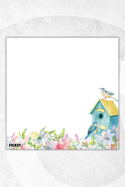 Ficksy Flower Memo Pad - 9*9 cm Size - 50 Sheets - Notepad - Memopad - Note Paper - to Do List - Notebook
