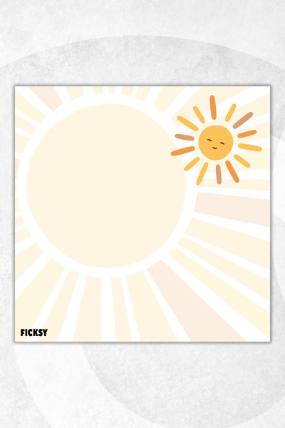 Ficksy Notepad - 9*9 cm Size - 50 Sheets - Notepad - Memopad - Note Paper - to Do List - Notebook