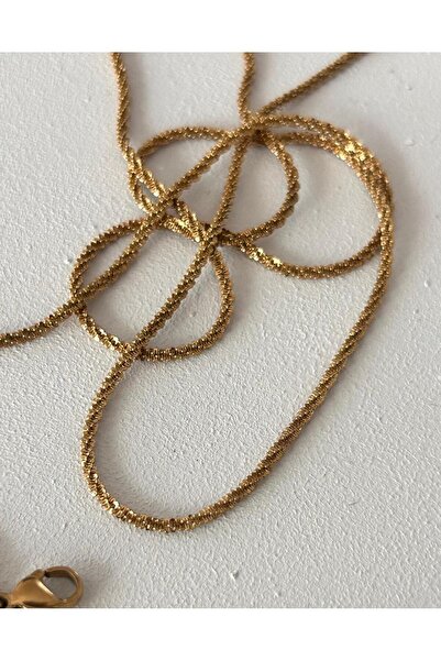 julee.co Özel Tırtıklı Çelik Kolye(60cm)(0,2)