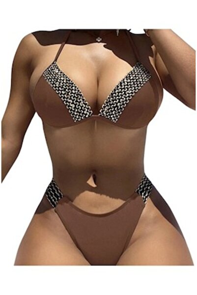Mixbo Mixbo Swimsuit, Two Pieces, Brown Vibes, size L