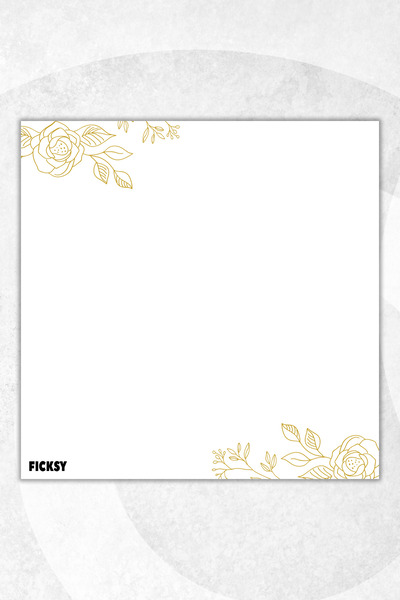 Ficksy دفتر ملاحظات على شكل زهرة - مقاس 9*9 سم - 50 ورقة - دفتر ملاحظات - مذك...