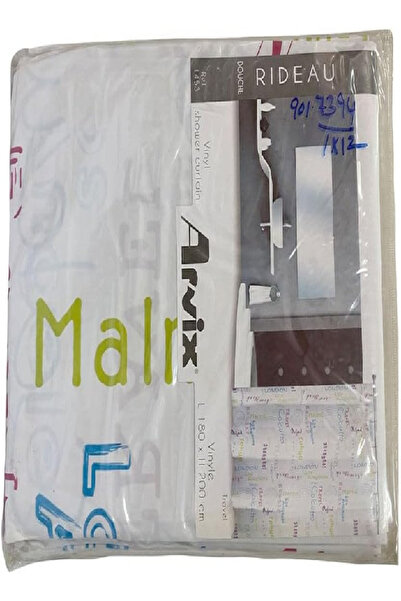 arvix 001453 Vinyl Printed Shower Curtain, 180 x 200 cm, Bathroom Accessory