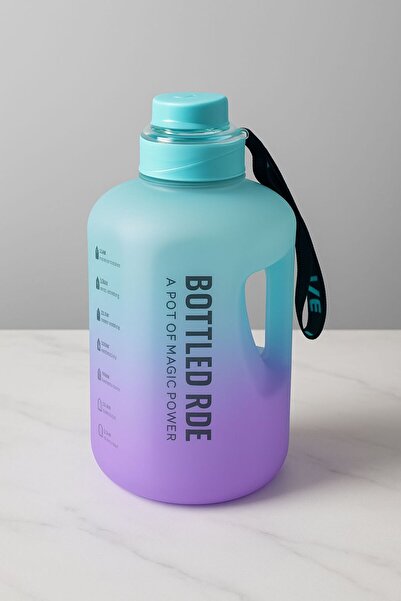 YzHome Luxury Motivation Colorful Acrylic Flask with Hanger Bottle Model Water Bottle Model 1000ml