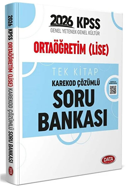 Bi bigelio Data 2026 KPSS Ortaöğretim Lise Soru Bankası Çözümlü Data Yayınları