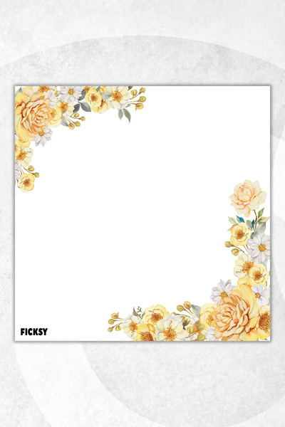 Ficksy Flower Memo Pad - 9*9 cm Size - 50 Sheets - Notepad - Memopad - Note Paper - to Do List - Notebook