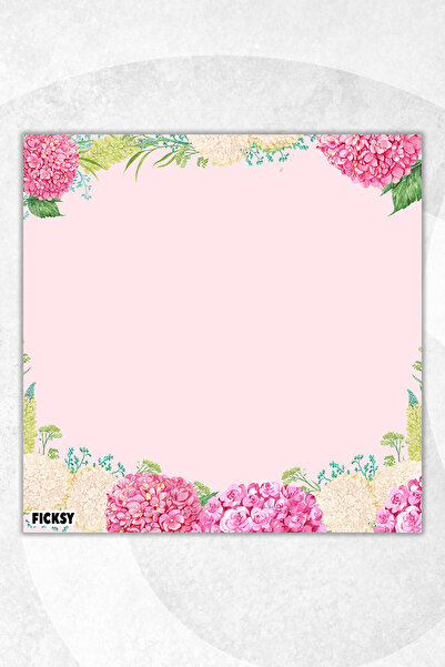 Ficksy Flower Memo Pad - 9*9 cm Size - 50 Sheets - Notepad - Memopad - Note Paper - to Do List - Notebook