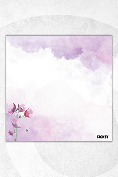 Ficksy Flower Memo Pad - 9*9 cm Size - 50 Sheets - Notepad - Memopad - Note Paper - to Do List - Notebook