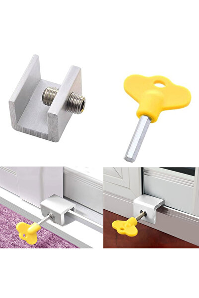 usin 10Pcs Adjustable Sliding Pull Door Window Glass Balcony Lock - Screw Lock