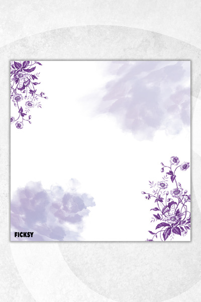 Ficksy Flower Memo Pad - 9*9 cm Size - 50 Sheets - Notepad - Memopad - Note Paper - to Do List - Notebook