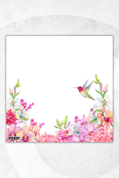 Ficksy Flower Memo Pad - 9*9 cm Size - 50 Sheets - Notepad - Memopad - Note Paper - to Do List - Notebook