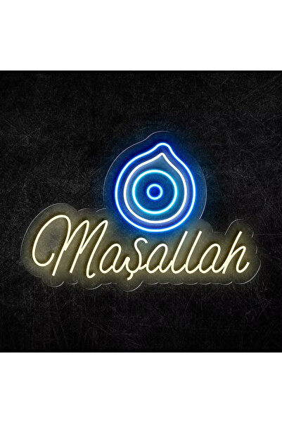 HONEY CONCEPT Maşallah Nazar Boncuğu Neon Led Yazı