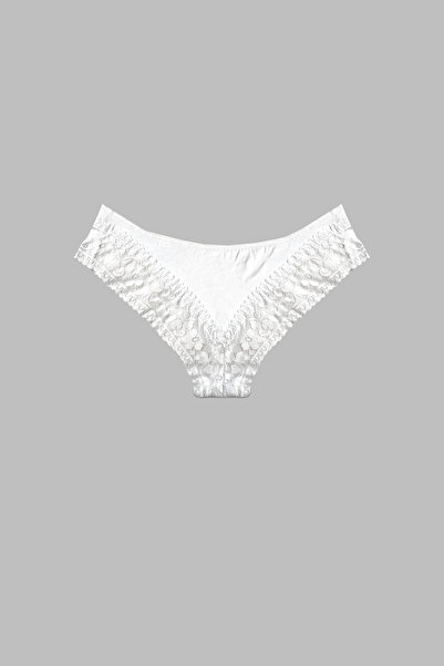 Simi Underwear Daisy Kadın Pamuklu Dantel Detaylı Brazilian Külot