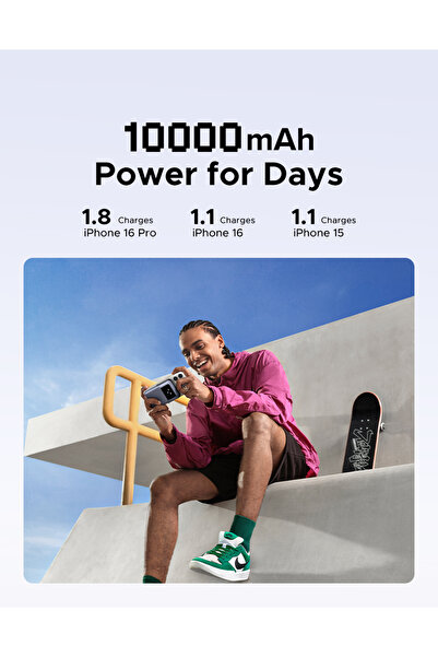 Ugreen PowerBank Magnetic Wirless 15W USB-C Port 10000mAh 30W - Gray