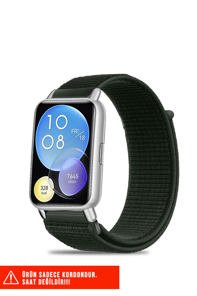 Nezih Case Huawei Watch Fit 2 Compatible Straw Weave Sports Velcro Practical Nylon Strap 20mm