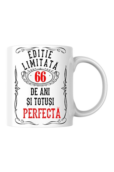 T&M Personalizare Cană personalizată - Ediție limitată 66 de ani și perfectă,...