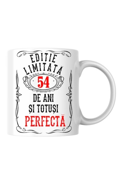 T&M Personalizare Personalized mug - Limited edition '54 years and perfect', ...
