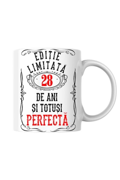 T&M Personalizare Cană personalizată - Ediție limitată 28 de ani și perfectă,...