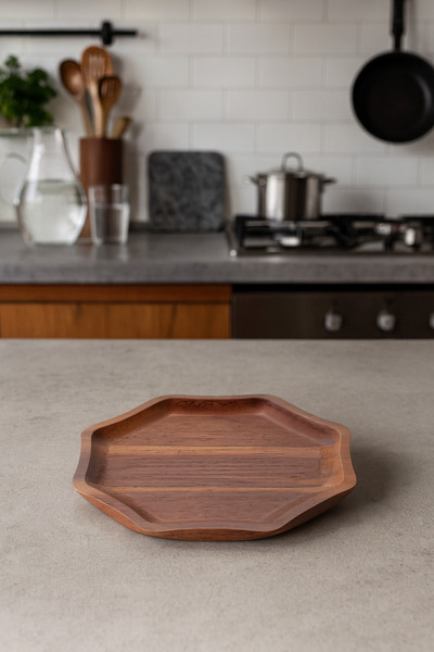 Çavdar Group Acacia Luxury 25 cm Cake Presentation Serving Plate