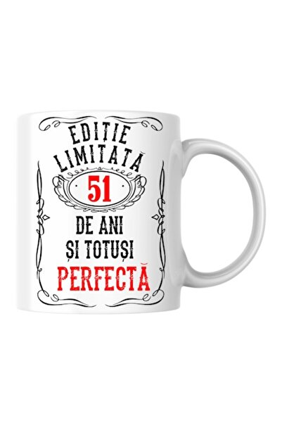 T&M Personalizare Cană personalizată - Ediție limitată 51 de ani și perfectă,...