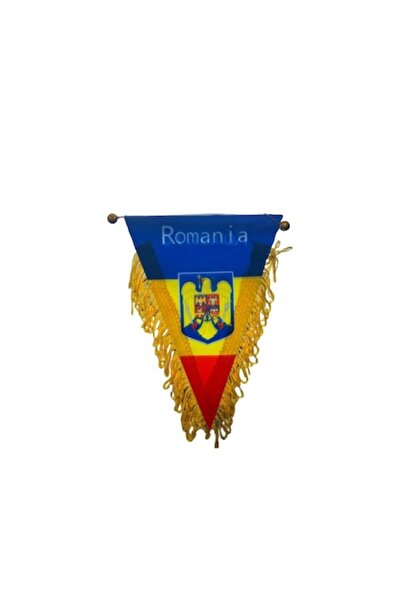 Vision Fanion Romania Vision, tricolor, cu stema