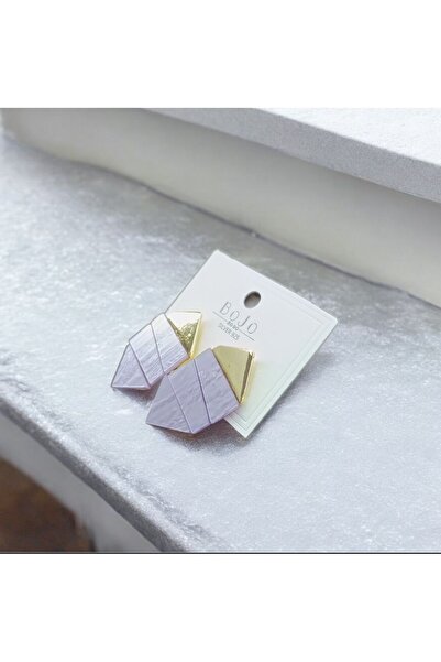 Candy أقراط جيولوكس مثلثة الشكل من الأحجار الأكريليكية