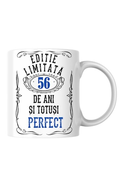 T&M Personalizare Cană personalizată - Ediție limitată 56 de ani și perfectă,...