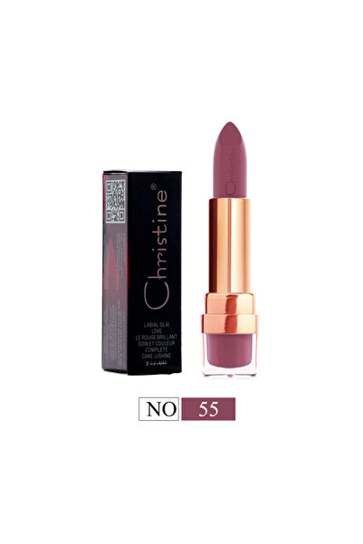 Christine أحمر شفاه غير لامع بيري 3 رقم 55