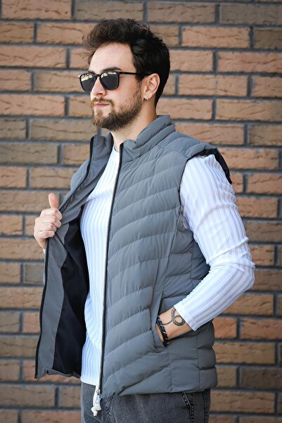 Oksit Faxy Pocketed Stand Collar Nova Shiny Fabric Мъжка пухена яке