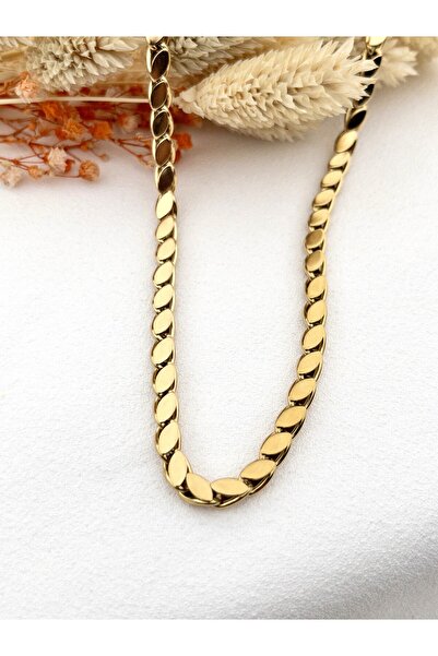 Siya Silver Kararmaz Çelik Arpa Zincir 316L - Arpa Çelik Kolye